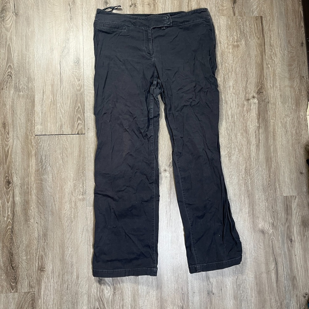Eileen Fischer Gray Canvas Jeans Pants Size Medium (33x30) Straight Relaxed